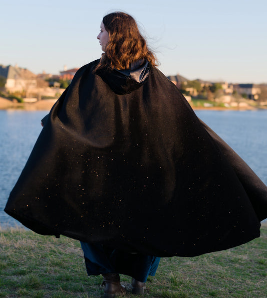 Shimmer Velvet Cloak