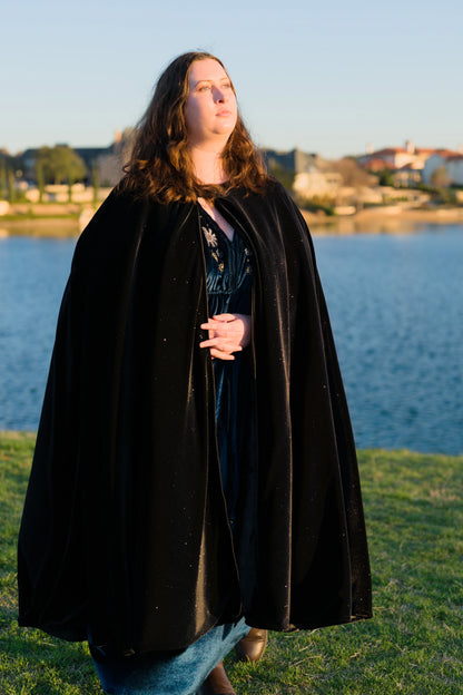 Shimmer Velvet Cloak