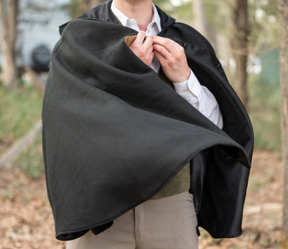 Short Fleece Cloak w/ Pockets